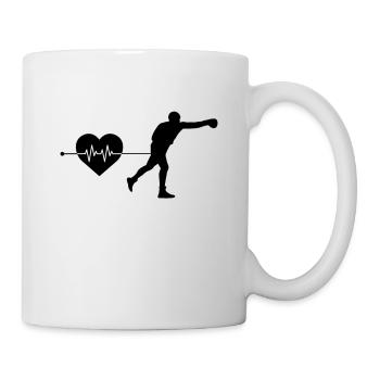 Boxen Herzschlag - Tasse - Weiß - Rechts
