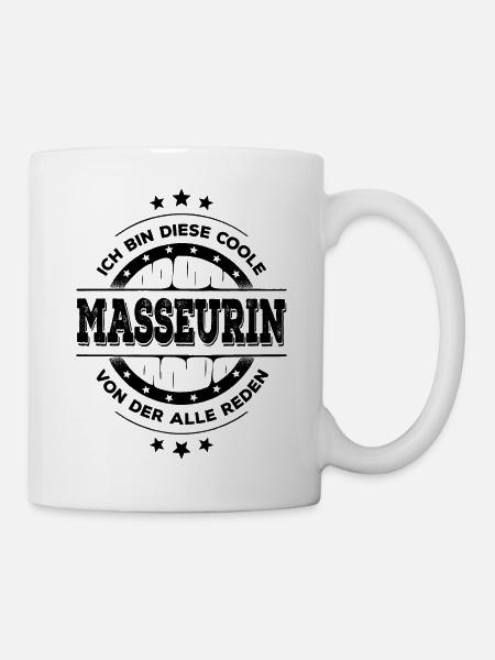 Masseurin Kollegin Geburtstag Massage Geschenk - Tasse - Weiß
