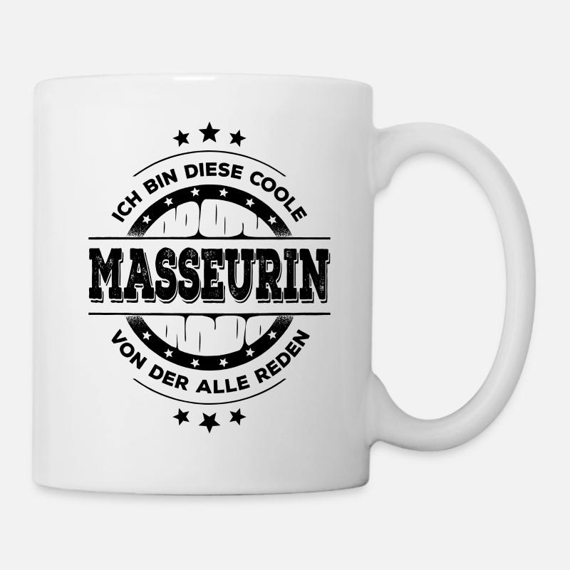 Masseurin Kollegin Geburtstag Massage Geschenk - Tasse - Weiß