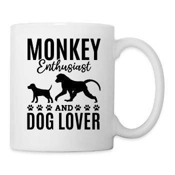 Monkey Enthusiast And Dog Lover - Orangutan Monkey - Mug - white - Right