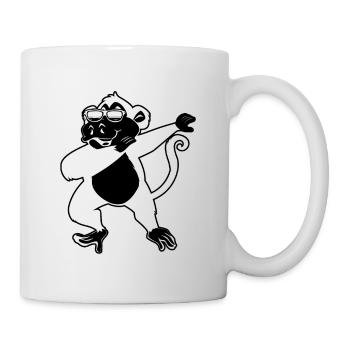 Dab Dance Monkey Lover Orangutan Monkey - Dabbing - Mug - white - Right