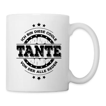Ich Bin Tante Geburtstag Patentante Geschenk - Tasse - Weiß - Rechts