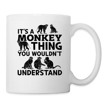 C’est une chose de singe que vous ne comprendriez pas - Monk - Mug blanc - blanc - Droite