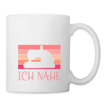 Ich Brauche Kein Yoga Ich Nähe Geschenk - Tasse - Weiß - Rechts
