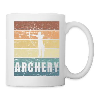 Archery Archery Bow Arrow Crunge - Mug - white - Right