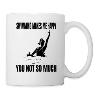 Swimmer Swimmers Swimming Club Woman Swimming - Mug - white - Right