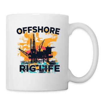 Offshore Rig Life - Tasse - Weiß - Rechts