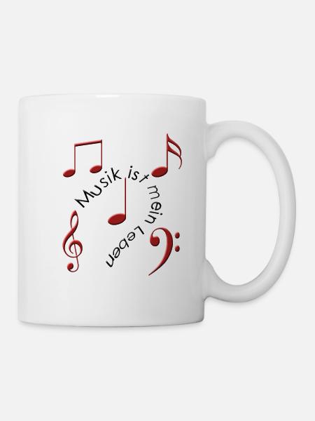 musik - Tasse - Weiß