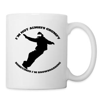 Snowboard slogan winter sports snowboarders - Mug - white - Right