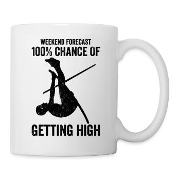 Lustiger Stabhochsprung Stabhochsprung - Tasse - Weiß - Rechts