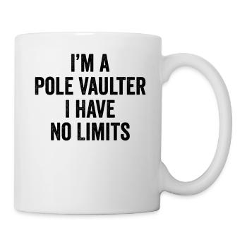 Saut à la perche amusant - Mug blanc - blanc - Droite