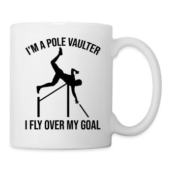 Saut à la perche amusant - Mug blanc - blanc - Droite