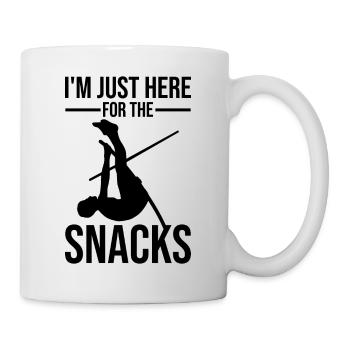Lustiger Stabhochsprung Stabhochsprung - Tasse - Weiß - Rechts