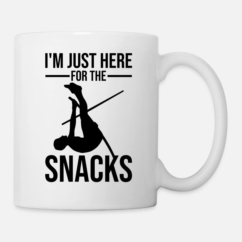 Saut à la perche amusant Saut à la perche - Mug blanc - blanc