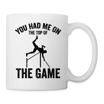 Saut à la perche amusant Saut à la perche - Mug blanc - blanc - Droite