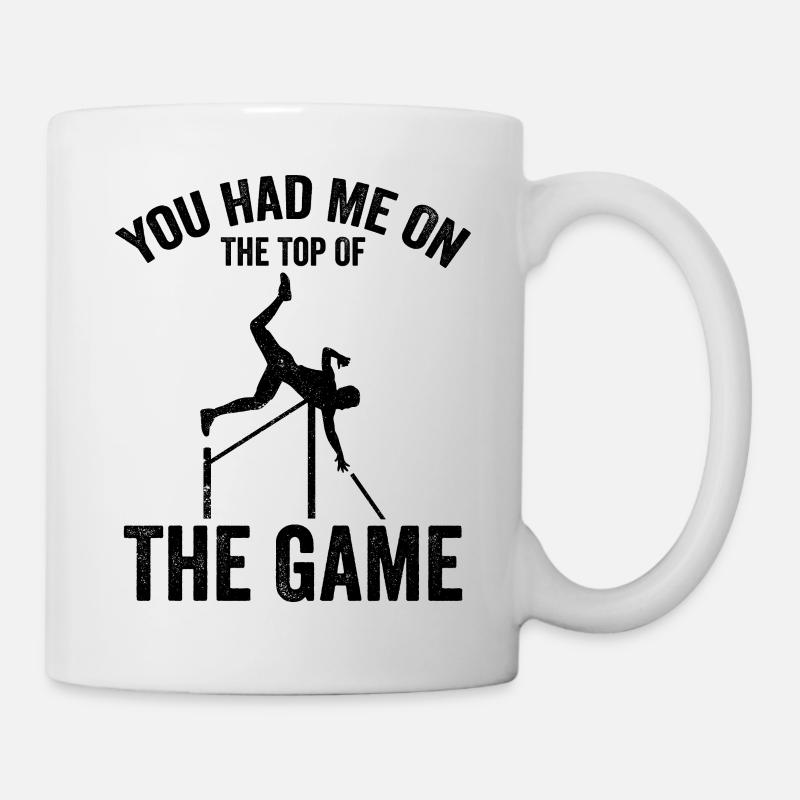 Saut à la perche amusant Saut à la perche - Mug blanc - blanc