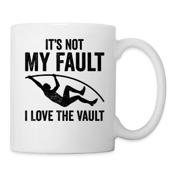 Saut à la perche amusant - Mug blanc - blanc - Droite