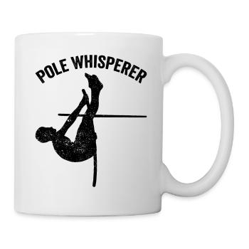 Lustiger Stabhochsprung Stabhochsprung - Tasse - Weiß - Rechts