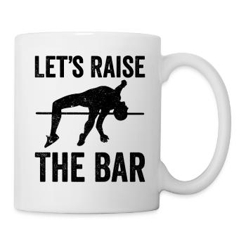 Lustiger Stabhochsprung Stabhochsprung - Tasse - Weiß - Rechts