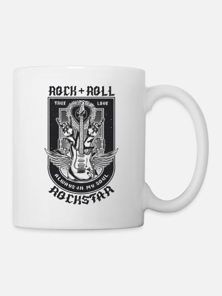 Guitar rock design - Mug - white