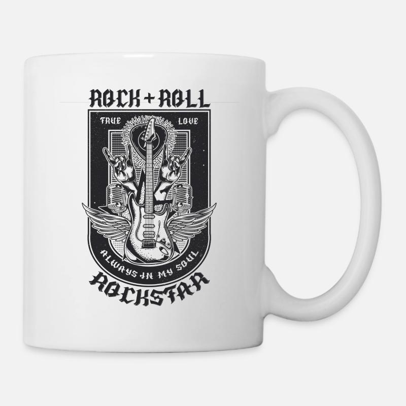 Design guitare rock - Mug blanc - blanc