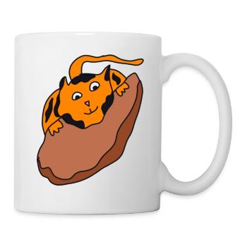 Just A Cat Who Loves Making Biscuits Animal Funny - Mug - white - Right