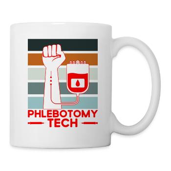 Phlebotomy Blood Sample Phlebotomist Tech Gift - Mug - white - Right