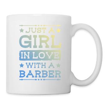 Girl in love with a Barber - Mug - white - Right