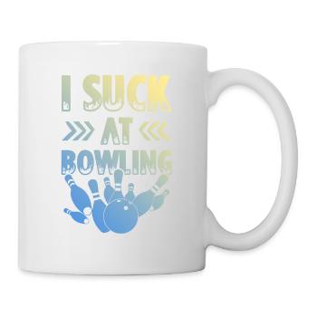 Bowling spruch lustig - Tasse - Weiß - Rechts