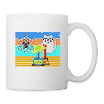 Science it s like magic but real funny cat science - Mug - white - Right