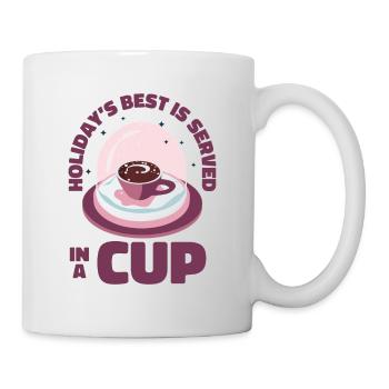 Christmas Snow Globe Coffee Caffeine Lover - Mug - white - Right