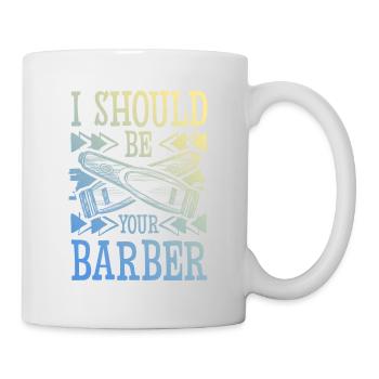 Coiffeur de barbier - Mug blanc - blanc - Droite