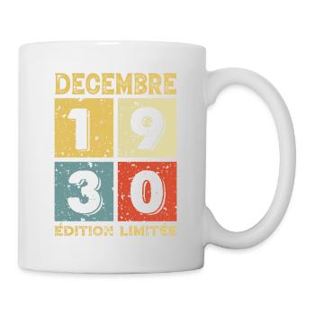 Anniversaire Vintage Idée Cadeau Décembre 1930 - Mug blanc - blanc - Droite