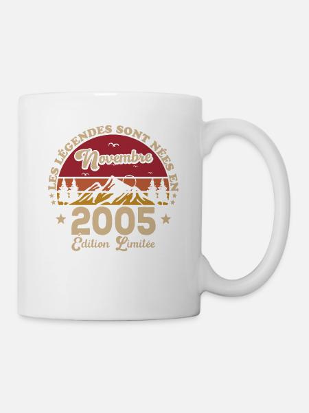Les Légendes Sont Nées En Novembre 2005 - Mug blanc - blanc