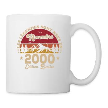 Les Légendes Sont Nées En Novembre 2000 - Mug blanc - blanc - Droite