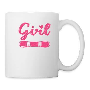 Funny Snowboarder Girls Just A Girl Who Loves Snow - Mug - white - Right