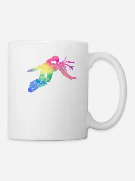 Boarder Girl Snowboarder Snowboard Ski Wintersport - Tasse - Weiß