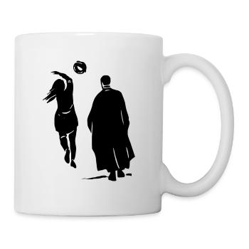 Soulèvement de solidarité avec l’Iran Manifestation Liberté - Mug blanc - blanc - Droite