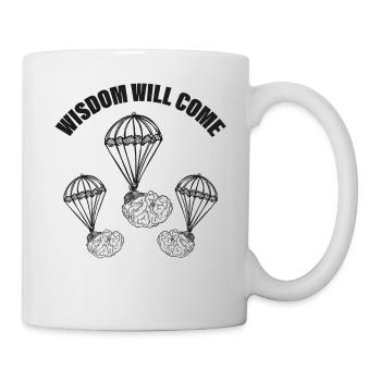 Sarcasm Wisdom Becomes Coming Brain Know-it-All - Mug - white - Right