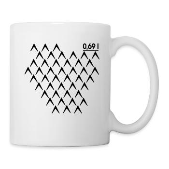 Frankfurt 069 Ribbed Abbelwoiglas pattern Äppler - Mug - white - Right