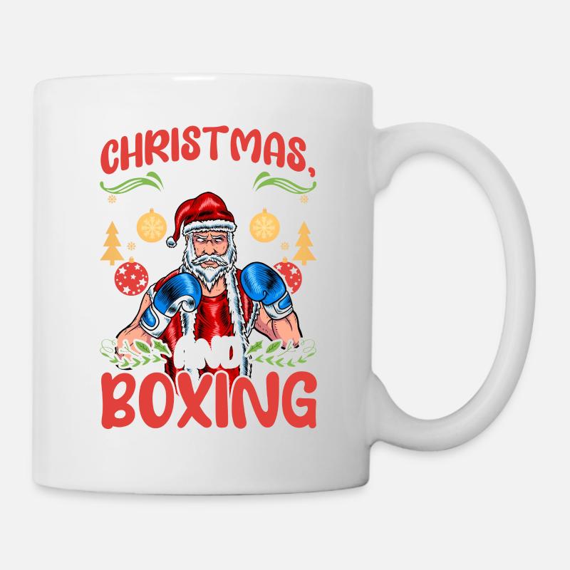 Christmas Love Boxing Boxer Weihnachtsgeschenk - Tasse - Weiß
