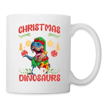 Dino Boy Boy Children Christmas Love Dinosaurs - Mug - white - Right