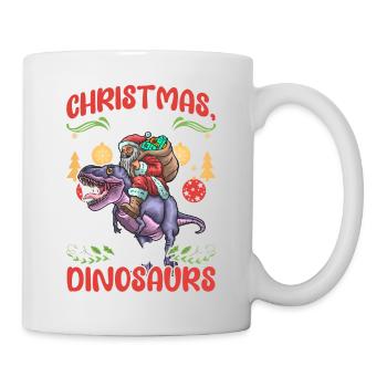Dinosaur Dino Young Boy Christmas Gift - Mug - white - Right