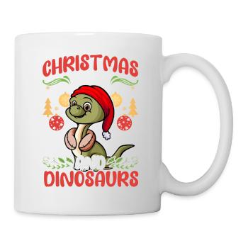 Dinosaur Dino Young Boy Christmas Gift - Mug - white - Right