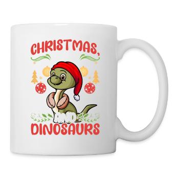 Dinosaur Dino Young Boy Christmas Gift - Mug - white - Right