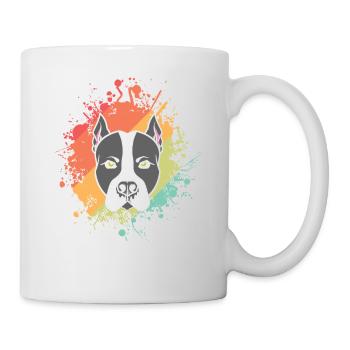 Dog American Staffordshire Terrier Pet - Mug - white - Right