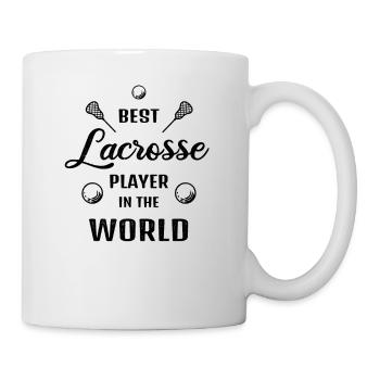 Bester Lacrosse-Spieler der Welt Lacrosse Geschenk - Tasse - Weiß - Rechts
