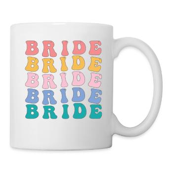 Hippie Bride Tshirt Bachelorette party - Tasse - Weiß - Rechts