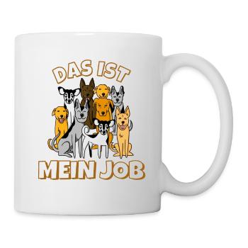 Hunde Job - Tasse - Weiß - Rechts