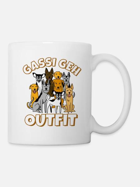 Hunde Gassi gehen - Tasse - Weiß